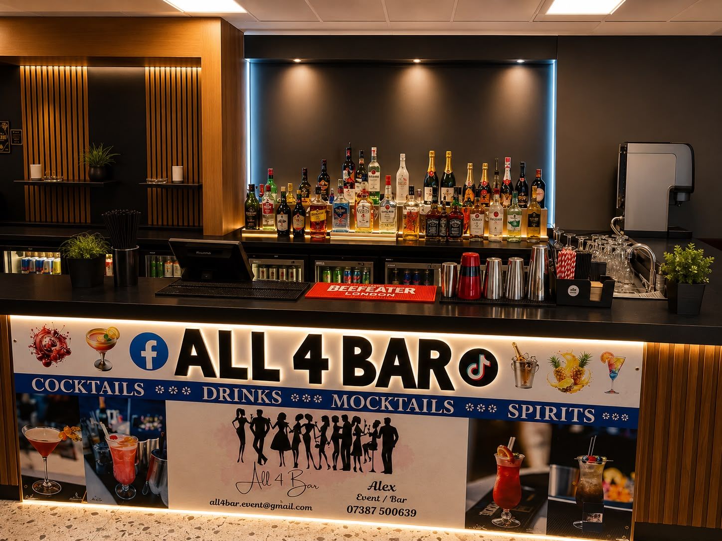 The ALL 4 BAR branded bar